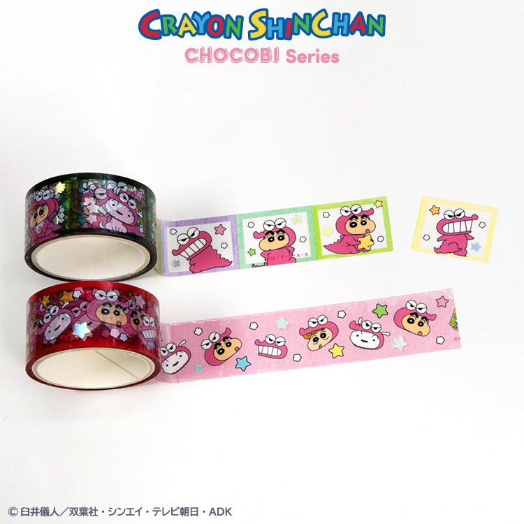 【予約販売】クレヨンしんちゃん チョコビシリーズ コラボ クリアロールテープ2P