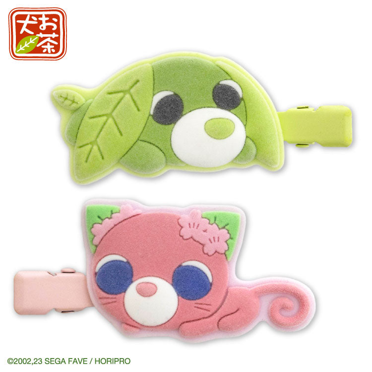 【予約販売】お茶犬 コラボ フロッキー前髪クリップ