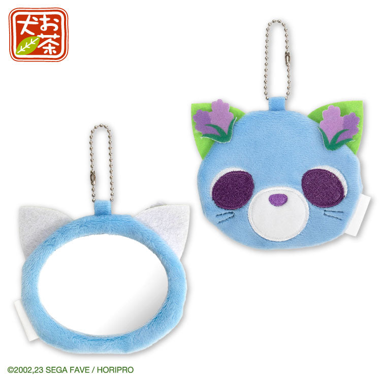 【予約販売】お茶犬 コラボ ダイカットコンパクトミラー