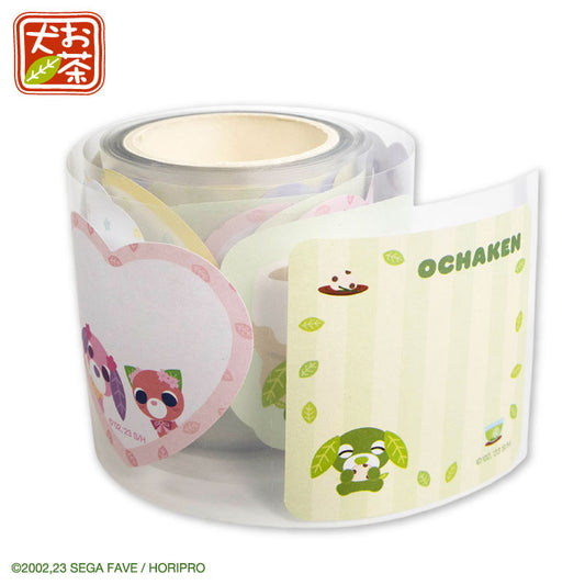 【予約販売】お茶犬 コラボ ロールシール