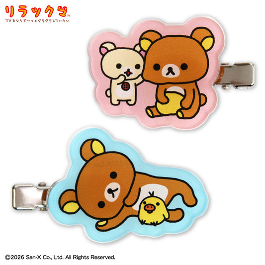 【予約販売】リラックマ コラボ アクリル前髪クリップ