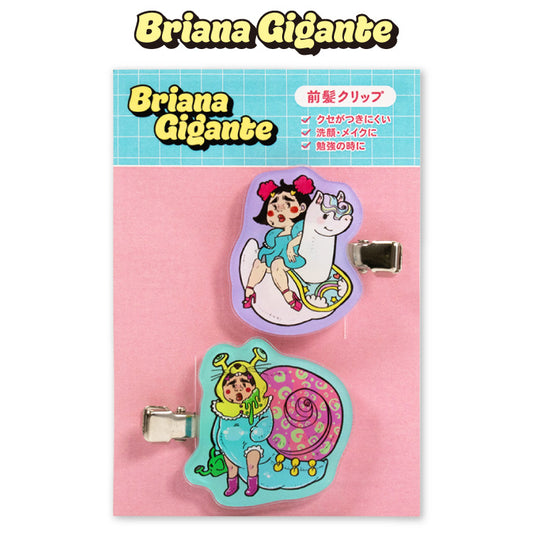 【予約販売】ブリアナ・ギガンテ コラボ アクリル前髪クリップ