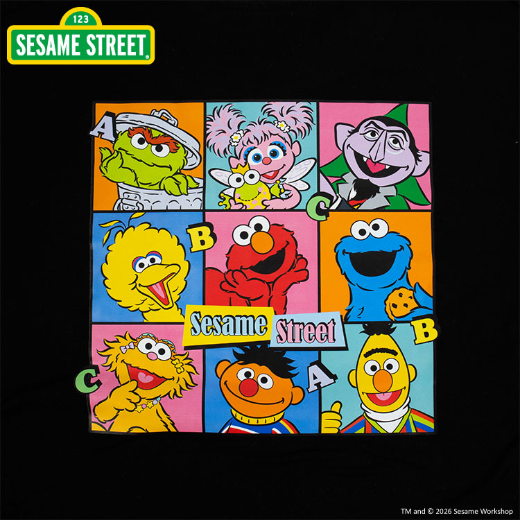 セサミストリート バックプリントTシャツ