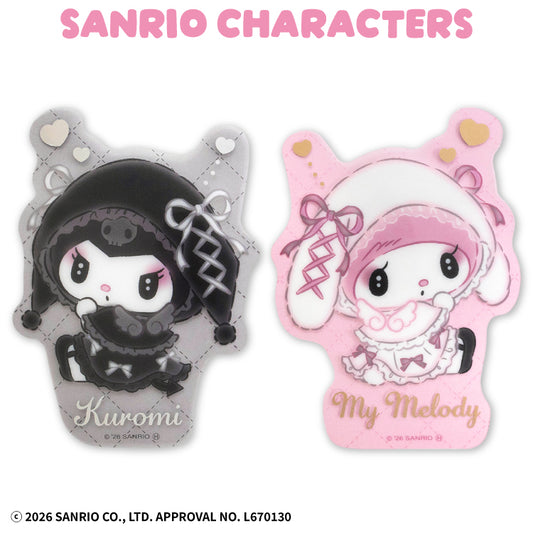 サンリオキャラクターズ ステッカー(クリア) 月夜のメロクロ