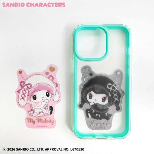 サンリオキャラクターズ ステッカー(クリア) 月夜のメロクロ