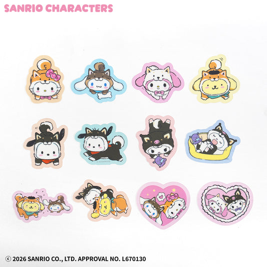 サンリオキャラクターズ フレークステッカー しばいぬデザイン