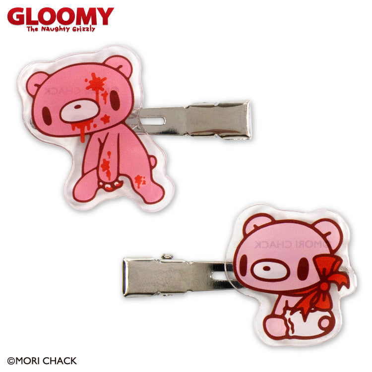 【予約販売】いたずらぐまのグルーミー アクリル前髪クリップ
