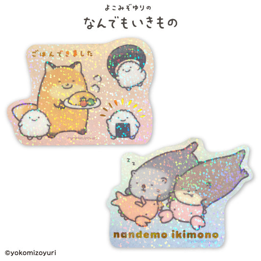 【予約販売】なんでもいきもの ステッカー(クリア)