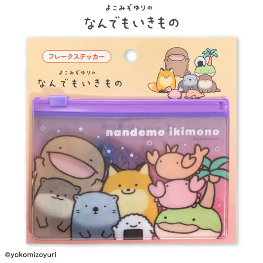 【予約販売】なんでもいきもの フレークステッカー