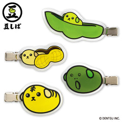 豆しば アクリル前髪クリップ