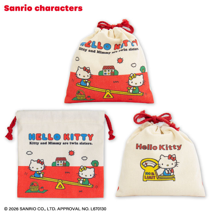 予約商品】サンリオキャラクターズ レトロデザイン 巾着 – サンキュー