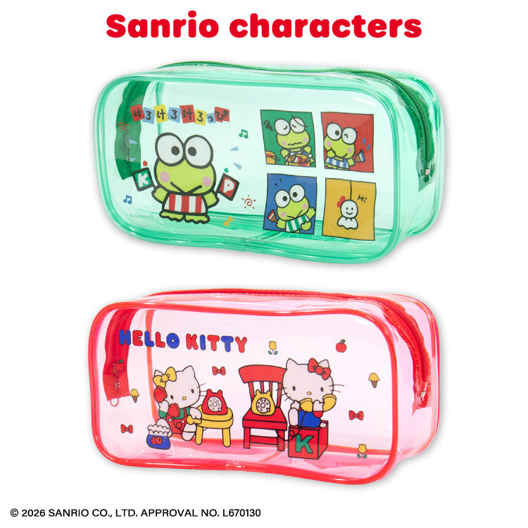 サンリオキャラクターズ レトロデザイン クリアペンケース