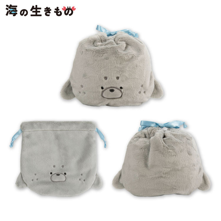 【予約商品】海の生きもの ふわふわ巾着