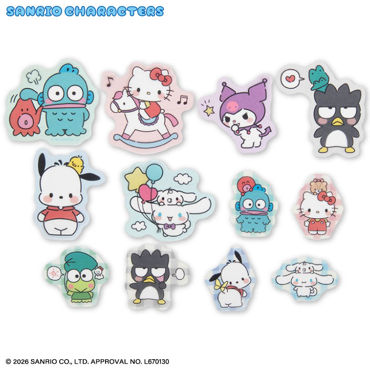 サンリオキャラクターズ フレークステッカー ゆるっとシンプル