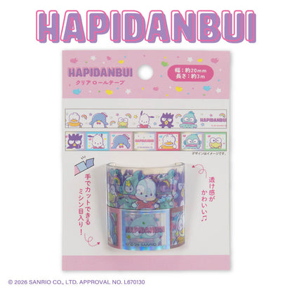 【予約商品】サンリオキャラクターズ はぴだんぶい クリアロールテープ2P