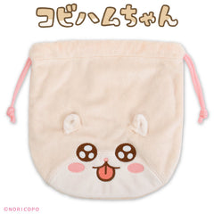 【予約商品】コビハムちゃん コラボ ふわふわ巾着