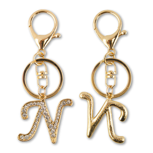 アルファベットキーホルダー ゴールド